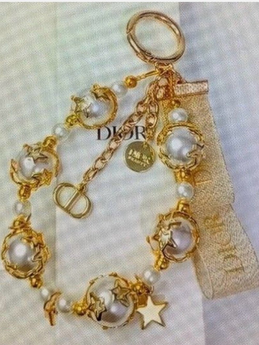 Christian Dior Key Ring Bag Charm Star VIP-GWP New Unused - Picture 2 of 7